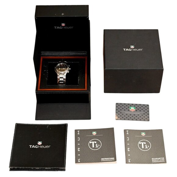 RARE Tag Heuer Kirium 39mm Men's Carbon Fiber Dial Chrono Titanium Watch CL1181! - Picture 11 of 11